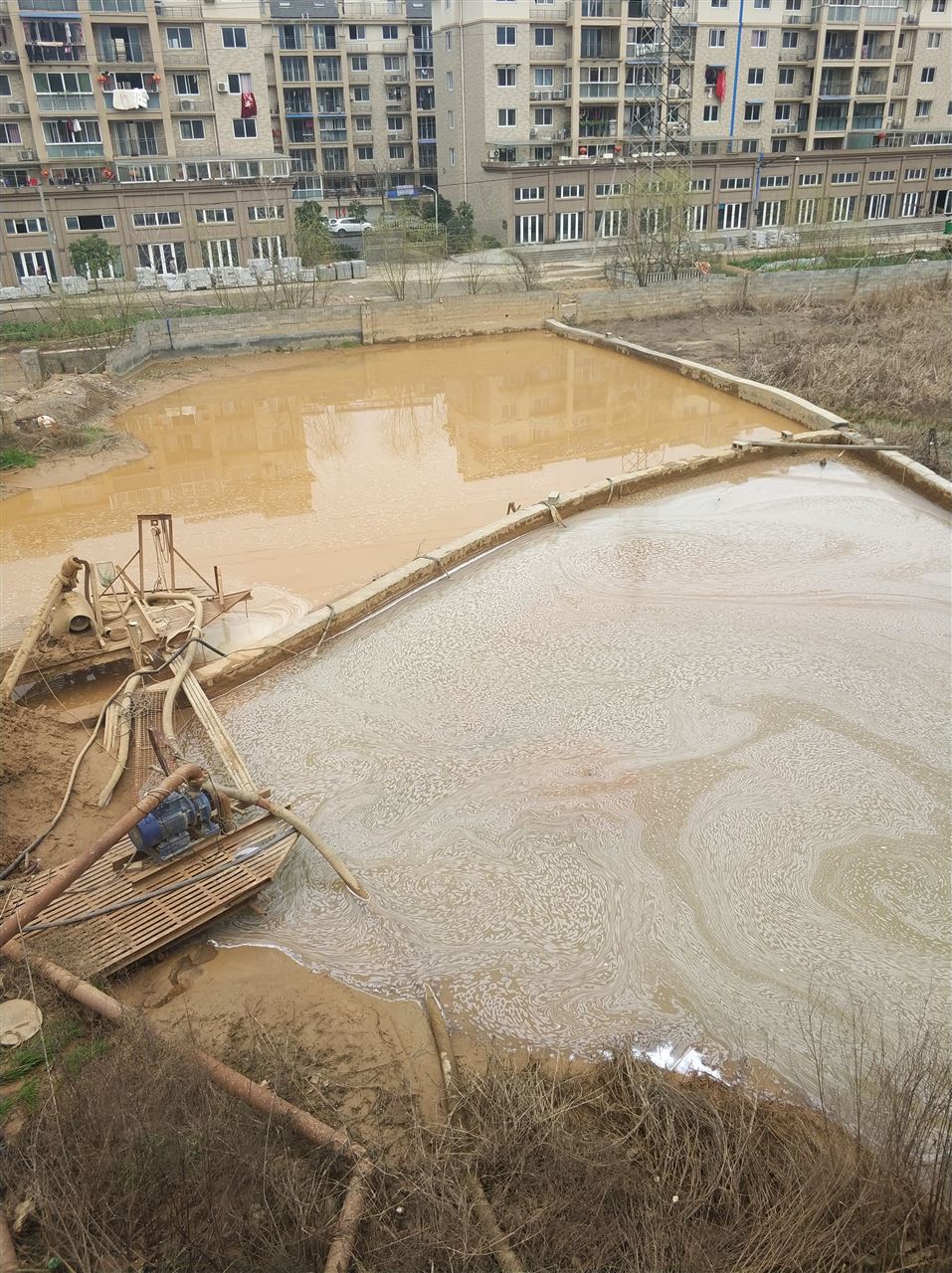 川汇沉淀池淤泥清理-厂区废水池淤泥清淤